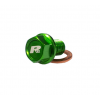 Dop de ulei  RFX Pro Magnetic Drain Bolt (Green) [M10 x 22mm x 1.5] - Kawasaki KXF450/450R