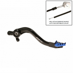Manetă frână spate RFX Pro ST Rear Brake Lever Hard Anodised Black/Blue Manetă frână spate RFX Pro ST Rear Brake Lever Hard Anodised Black/Blue