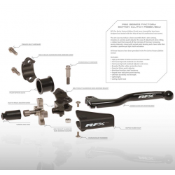 Cauciuc pentru maneta de ambreiaj RFX Pro Clutch Assembly Replacement Rubber Boot (Black) With RFX Logo Cauciuc pentru maneta de ambreiaj RFX Pro Clutch Assembly Replacement Rubber Boot (Black) With RFX Logo