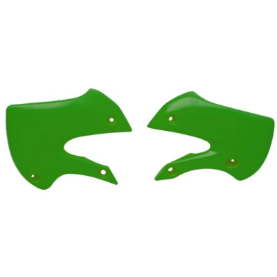 Capace din plastic pentru radiator RACETECH Radiator Scoops KLX 110 02-09 (Green)