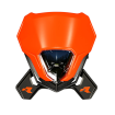Far  RACETECH V-FACE 2.0 LED Headlight (Black/Orange) thumb