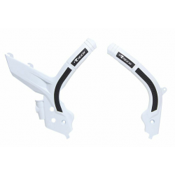 Protecție cadru RACETECH Bi-material Frame Guard White/Black GASGAS 21-24 / Husq 16-22