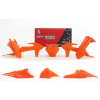 Kit plastice RACETECH Replica Plastic Kit + Airbox Cover KTM 19-22 (Orange)