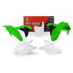 Kit plastice  RACETECH Plastic Kit OEM Color (2017) Green/White/Black Kawasaki KX250F 17-20