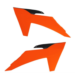 Capace din plastic pentru radiator  RACETECH Radiator Scoops KTM 23-24 (Neon Orange)