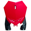 Placa numar  RACETECH Front Number Plate - Beta RX 300 2T 2024 (Red) thumb