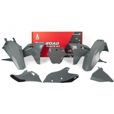 Kit plastice RACETECH Plastic Kit - Quantum Grey Gas Gas 21-24