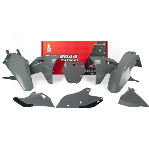 Kit plastice RACETECH Plastic Kit - Quantum Grey Gas Gas 21-24 Kit plastice RACETECH Plastic Kit - Quantum Grey Gas Gas 21-24
