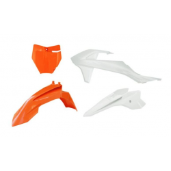 Kit plastice  RACETECH Plastic Kit 4 pcs KTM SX 50 16-23 (Orange/White)