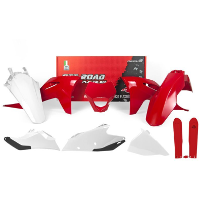 Kit plastice  RACETECH Plastic Kit - Red/White Gas Gas EC/EC-F 21-23