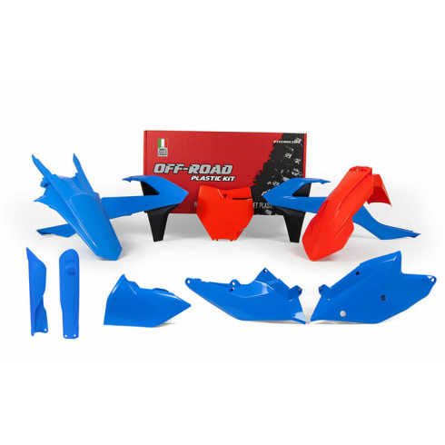 Kit plastice RACETECH Plastic Kit Blue/Orange Limited Edition KTM 16-18 Kit plastice RACETECH Plastic Kit Blue/Orange Limited Edition KTM 16-18