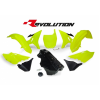 Kit plastice  RACETECH Revolution Plastic Kit + Gas Tank (Neon Yellow/Black) Yamaha YZ125/250 02-19