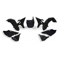 Kit plastice  RACETECH Revolution Replacement Plastics Kit (Black) Yamaha YZ125/250 02-21