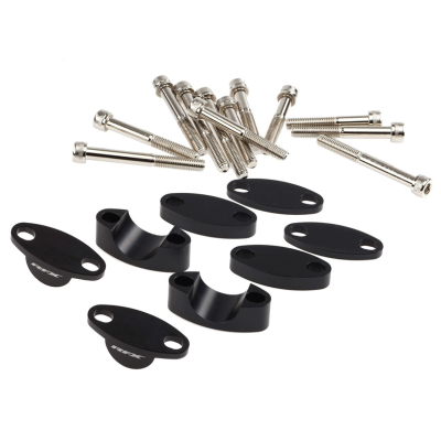 Set de adaptoare de ridicare pentru ghidon RFX Race Handlebar Riser Kit 28.6mm (Black) Universal Raises 25mm/30mm/35mm/40mm