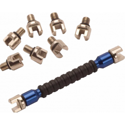 Cheie pentru spițe RFX Race Interchangeable Multi Tip Spoke Key - Blue 5.4mm -> 7.0mm