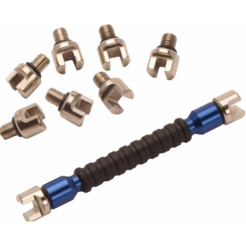 Cheie pentru spițe RFX Race Interchangeable Multi Tip Spoke Key - Blue 5.4mm -> 7.0mm Cheie pentru spițe RFX Race Interchangeable Multi Tip Spoke Key - Blue 5.4mm -> 7.0mm