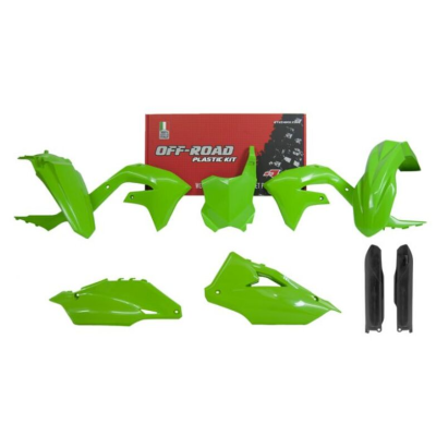 Kit plastice RACETECH Plastic Kit 6 pcs Kawasaki KXF 250 21-24 / 450 19-24 (Green)