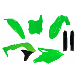 Kit plastice  RACETECH Plastic Kit Neon Green Kawasaki KX450F 16-18