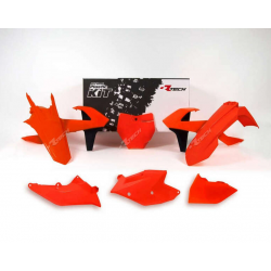 Kit plastice RACETECH Plastic Kit Neon Orange/Black KTM 16-18