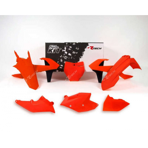 Kit plastice RACETECH Plastic Kit Neon Orange/Black KTM 16-18 Kit plastice RACETECH Plastic Kit Neon Orange/Black KTM 16-18