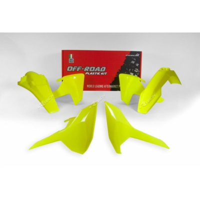 Kit plastice RACETECH Plastic Kit Neon Yellow Husqvarna TE/FE 17-19