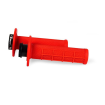 Mansoane RACETECH R20 Lock On Grips Half Waffle BETA 21 (Red) thumb
