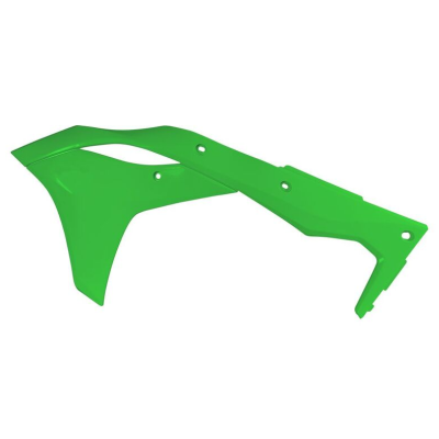 Capace din plastic pentru radiator  RACETECH Radiator Covers Green Kawasaki KX250F 17-19