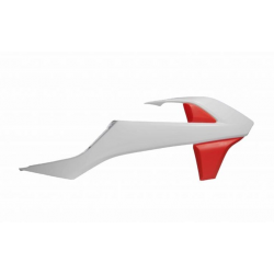 Capace din plastic pentru radiator  RACETECH Radiator Scoops KTM SX 85 18-24 (White/Orange)