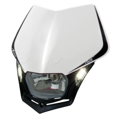 Far RACETECH V-Face LED Headlight (White/Black)