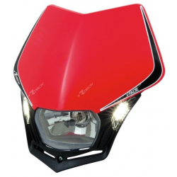 Far RACETECH V-Face LED Headlight (Red/Black) Far RACETECH V-Face LED Headlight (Red/Black)