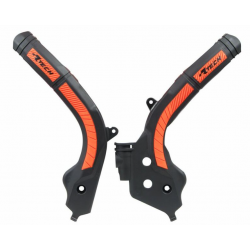 Protectie cadru RACETECH Bi-material Frame Guard Black/Orange KTM 16-18 Protectie cadru RACETECH Bi-material Frame Guard Black/Orange KTM 16-18