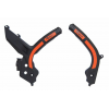 Protectie cadru  RACETECH Bi-material Frame Guard Black/Orange KTM 19-22