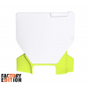 Placa numar  RACETECH Factory Front Number Plate Husqvarna 23-25 (White/Yellow)