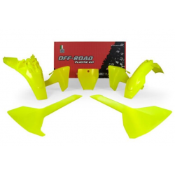 Kit plastice RACETECH Plastic Kit Husqvarna TC 85 STD 18-24 (Neon Yellow)