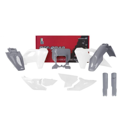 Kit plastice  RACETECH Plastic Kit Husqvarna FE/TE 2024 (Grey/White)