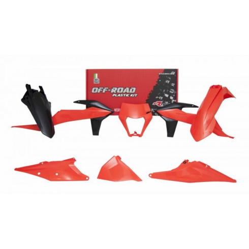 Kit plastice RACETECH Plastic Kit 6 pcs KTM 20-23 (Orange/Black) Kit plastice RACETECH Plastic Kit 6 pcs KTM 20-23 (Orange/Black)