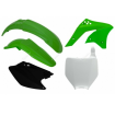 Kit plastice  RACETECH Plastic Kit OEM Colour (2008) Green/Black Kawasaki KX-F250 06-08 thumb