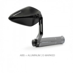 Oglinzi pentru motocicletă  BARRACUDA X-VERSION RETROBAR END BLACK (PAIR)