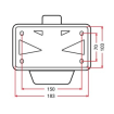 Stop spate și suport pentru număr RACETECH Integra Street License Plate Holder with LED Light 30º Stop spate și suport pentru număr RACETECH Integra Street License Plate Holder with LED Light 30º thumb