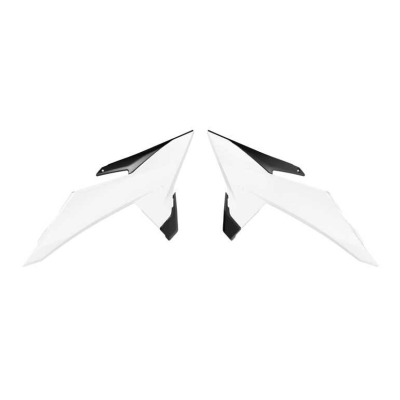 Capace din plastic pentru radiator RACETECH Radiator Covers (White) KTM 25-26