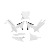 Kit plastice RACETECH Plastic Kit (White) KTM SX/SX-F 25-26 thumb