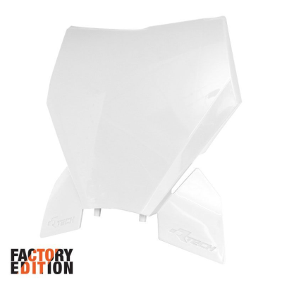 Placa numar RACETECH Front Number Plate KTM 23-25 (White)