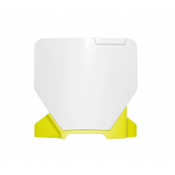 Placa numar  RACETECH Front Number Plate HUSQ TC 65 24-25 (White/Yellow) Placa numar  RACETECH Front Number Plate HUSQ TC 65 24-25 (White/Yellow)