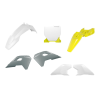 Capace din plastic pentru radiator   RACETECH Plastic Kit (White/Yellow) Husq TC 50 24-25