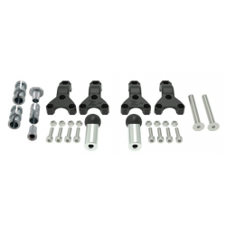 Kit de montaj pentru apărători de mâini RACETECH HP3 Handguards Mounting Kit - Ø22/28,6mm Kit de montaj pentru apărători de mâini RACETECH HP3 Handguards Mounting Kit - Ø22/28,6mm