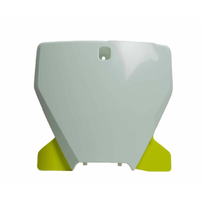Placa numar RACETECH Front Number Plate White/Yellow Husqvarna TC/FC 19-20