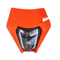 Far  RACETECH LED Homologated Headlight (Orange) KTM 23-24 Far  RACETECH LED Homologated Headlight (Orange) KTM 23-24