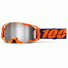 Ochelari motocross 100% ARmatic NEON ORANGE SILVER MIRROR