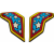 Capace pentru mecanisme de casca  ICON AIRFLITE FLYBOY BL Capace pentru mecanisme de casca  ICON AIRFLITE FLYBOY BL thumb