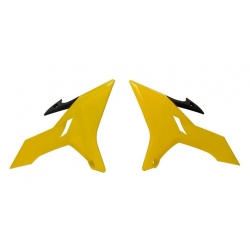 Capace din plastic pentru radiator RACETECH Radiator Covers Yellow/Black - Yamaha YZ 15-21